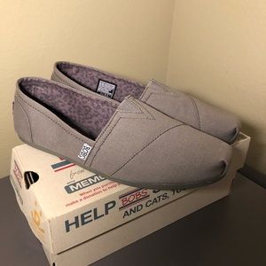 Grey bobs slip ons